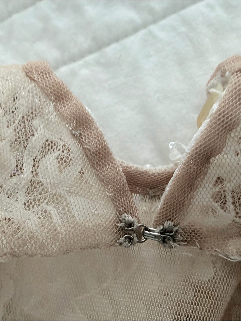 Sherri Hill White Beaded Bodice Evening Gown - Picture 11 of 15